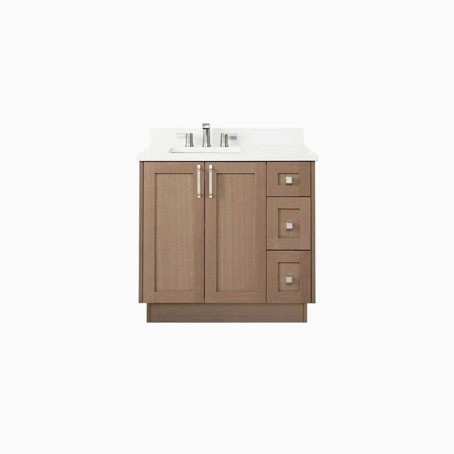 
                  
                    Bridgeport 36" Almond Coast Bathroom Vanity, Left Sink
                  
                