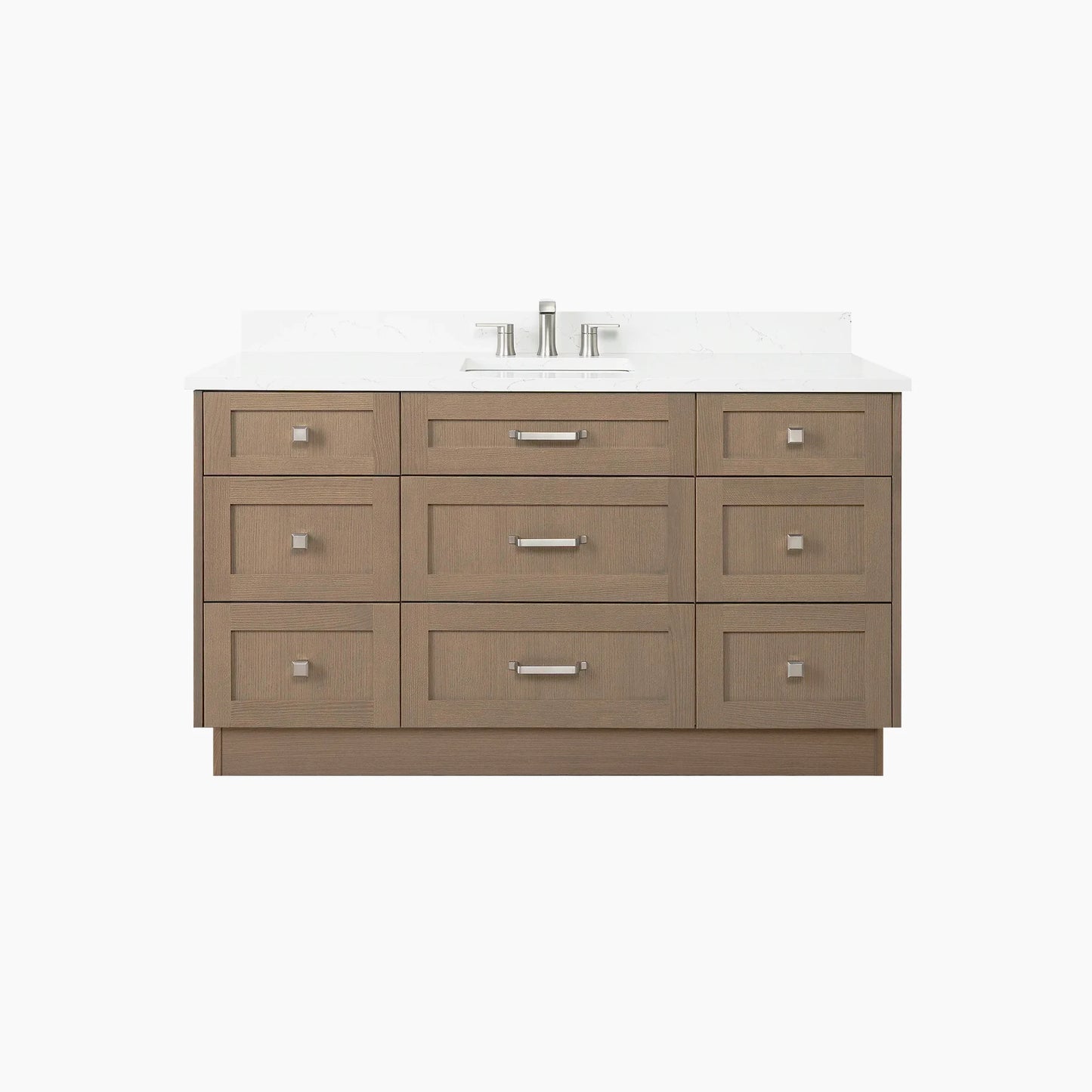 
                  
                    Bridgeport 60" Almond Coast Bathroom Vanity - All Drawers
                  
                