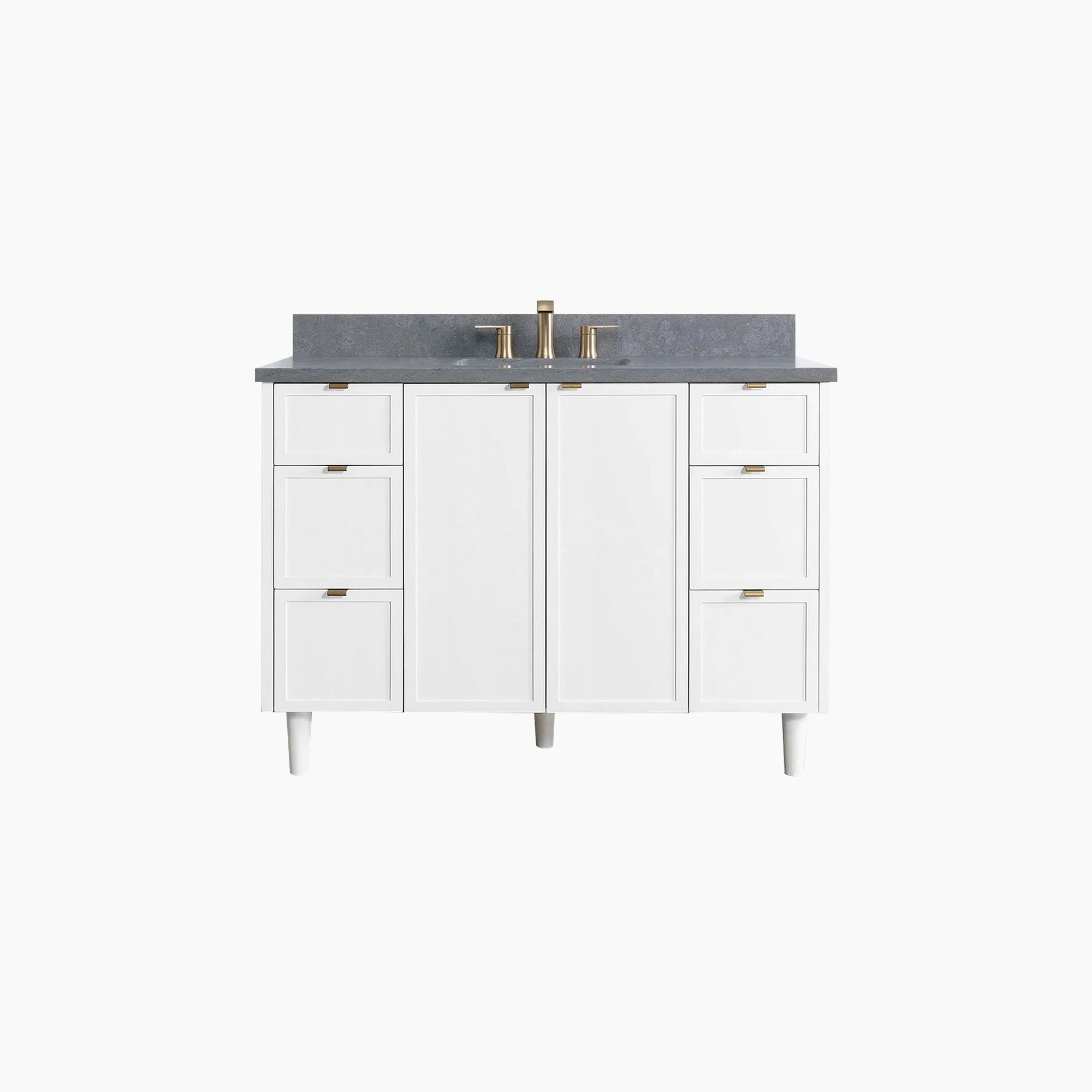 Cape Breton SLIM 48" Satin White Bathroom Vanity Teodor Bathroom Vanity United States