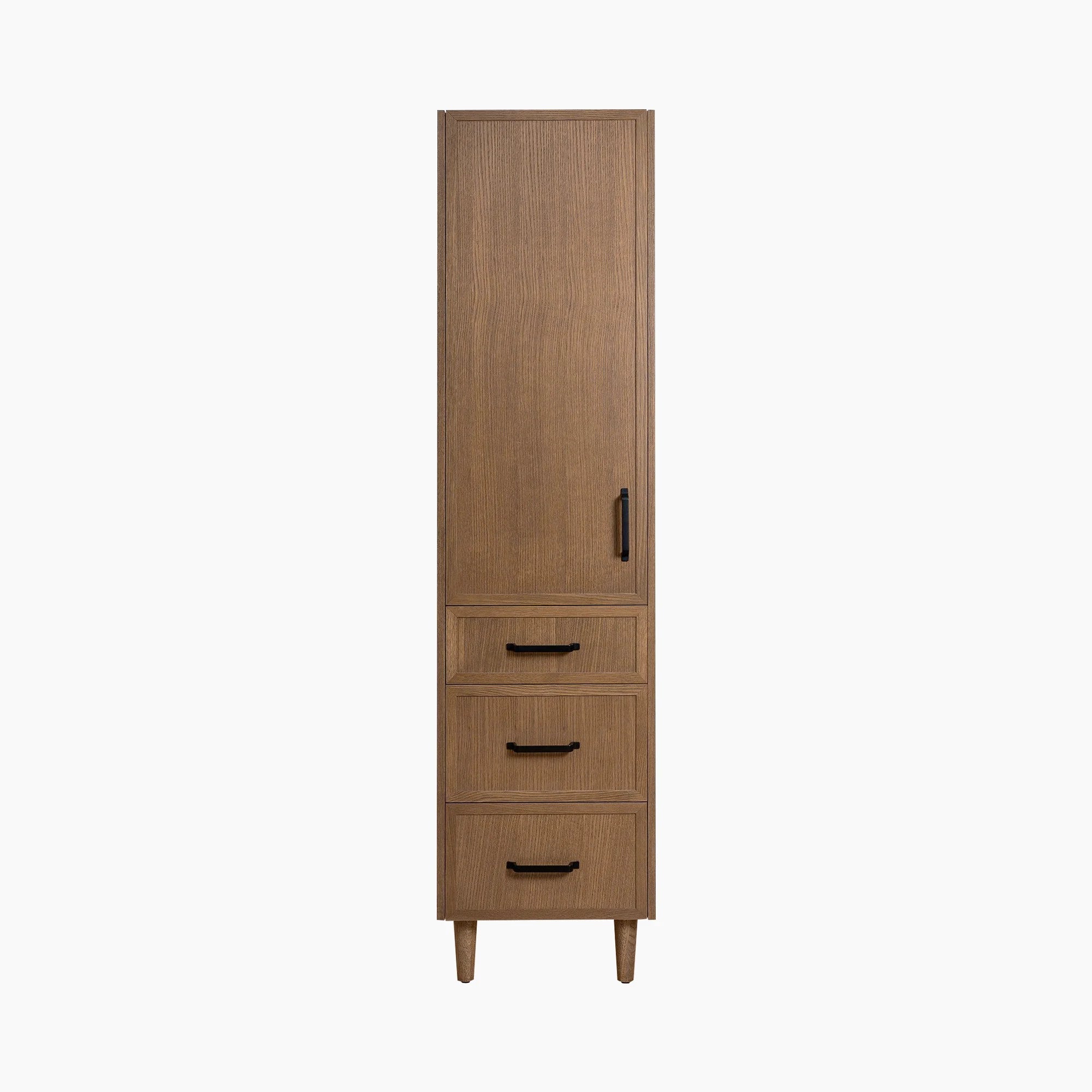 Cape Breton Mid Century Oak Linen Cabinet