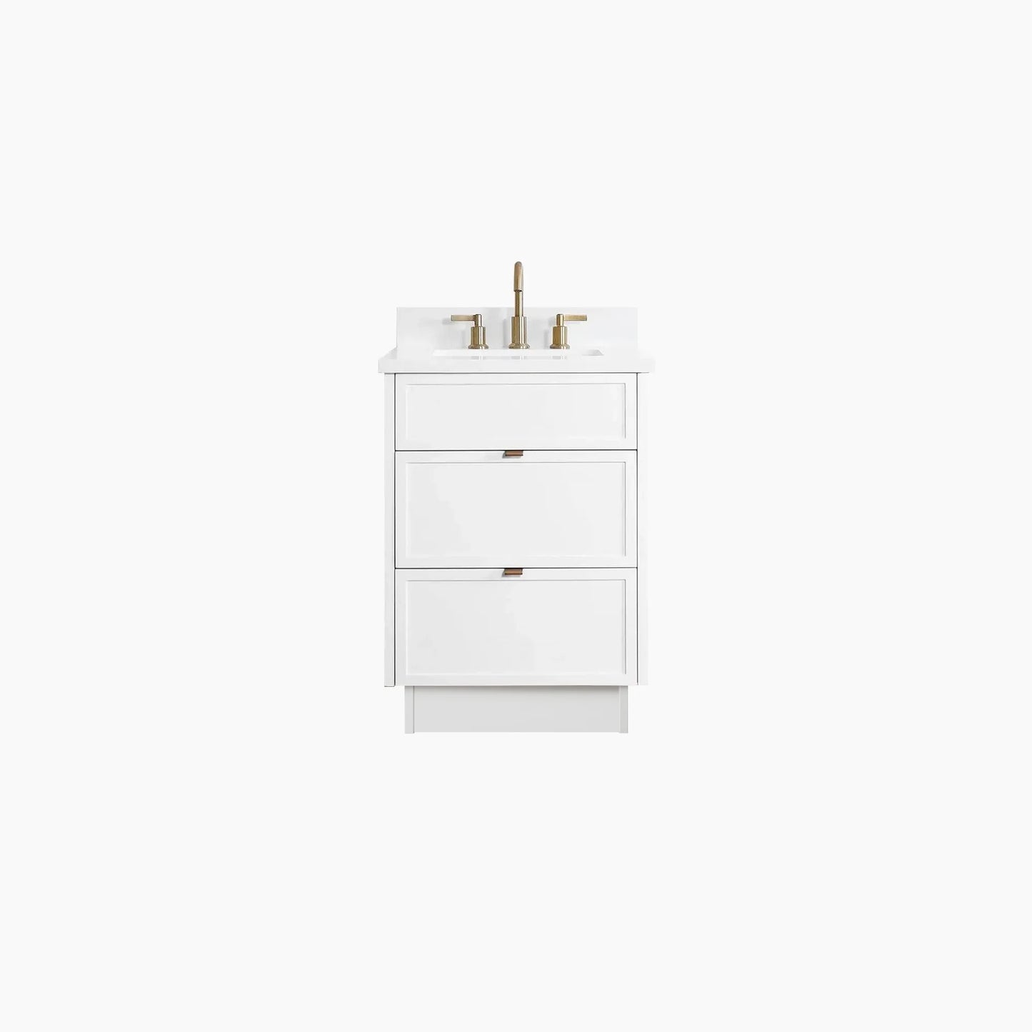 
                  
                    Cape Breton SLIM 24" Satin White Bathroom Vanity - All Drawers
                  
                
