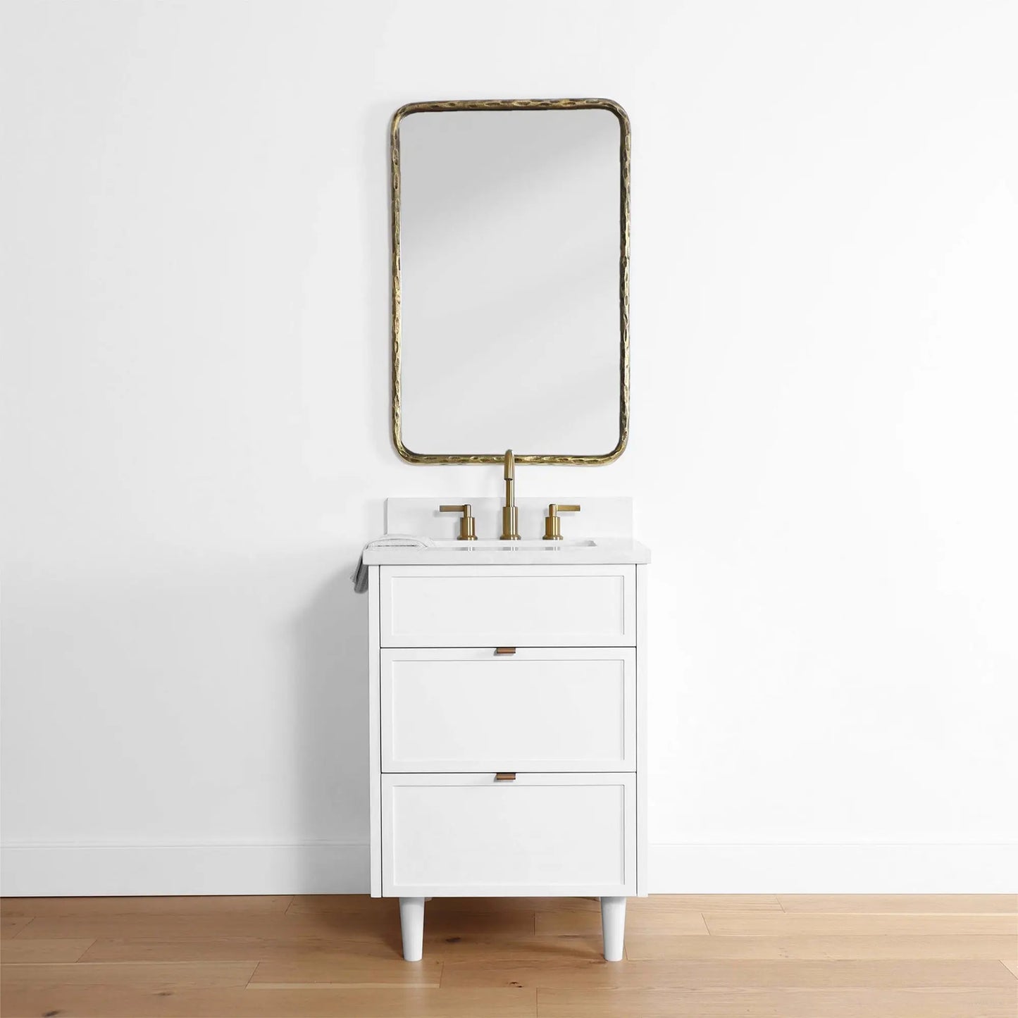 Cape Breton 24" Satin White Bathroom Vanity - Teodor Vanities United States