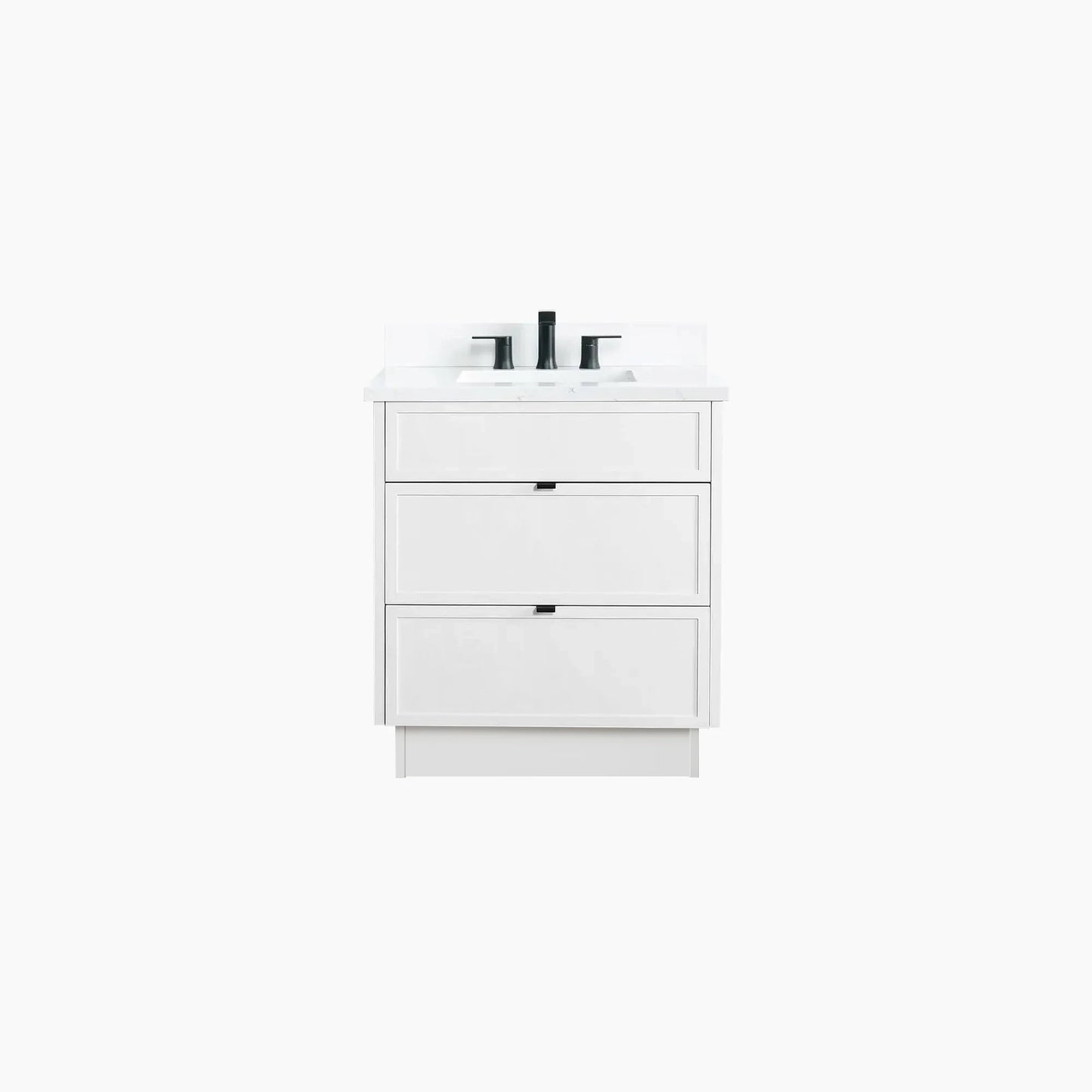 
                  
                    Cape Breton SLIM 30" Satin White Bathroom Vanity - All Drawers
                  
                