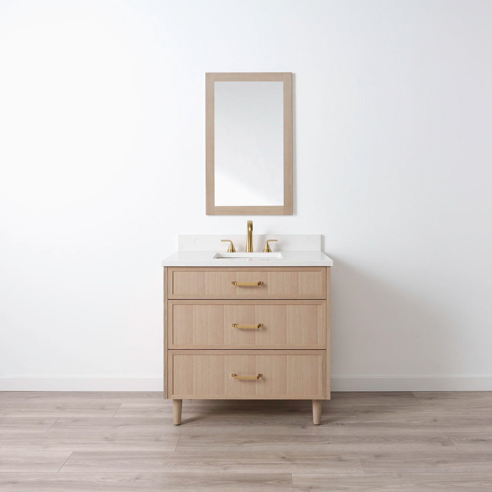 
                  
                    Cape Breton SLIM 36" White Oak Bathroom Vanity - All Drawers Teodor Bathroom Vanity United States
                  
                