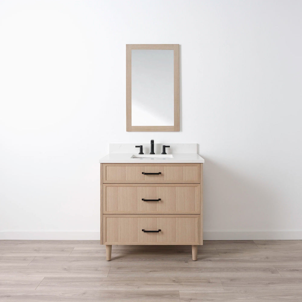 
                  
                    Cape Breton SLIM 36" White Oak Bathroom Vanity - All Drawers Teodor Bathroom Vanity United States
                  
                