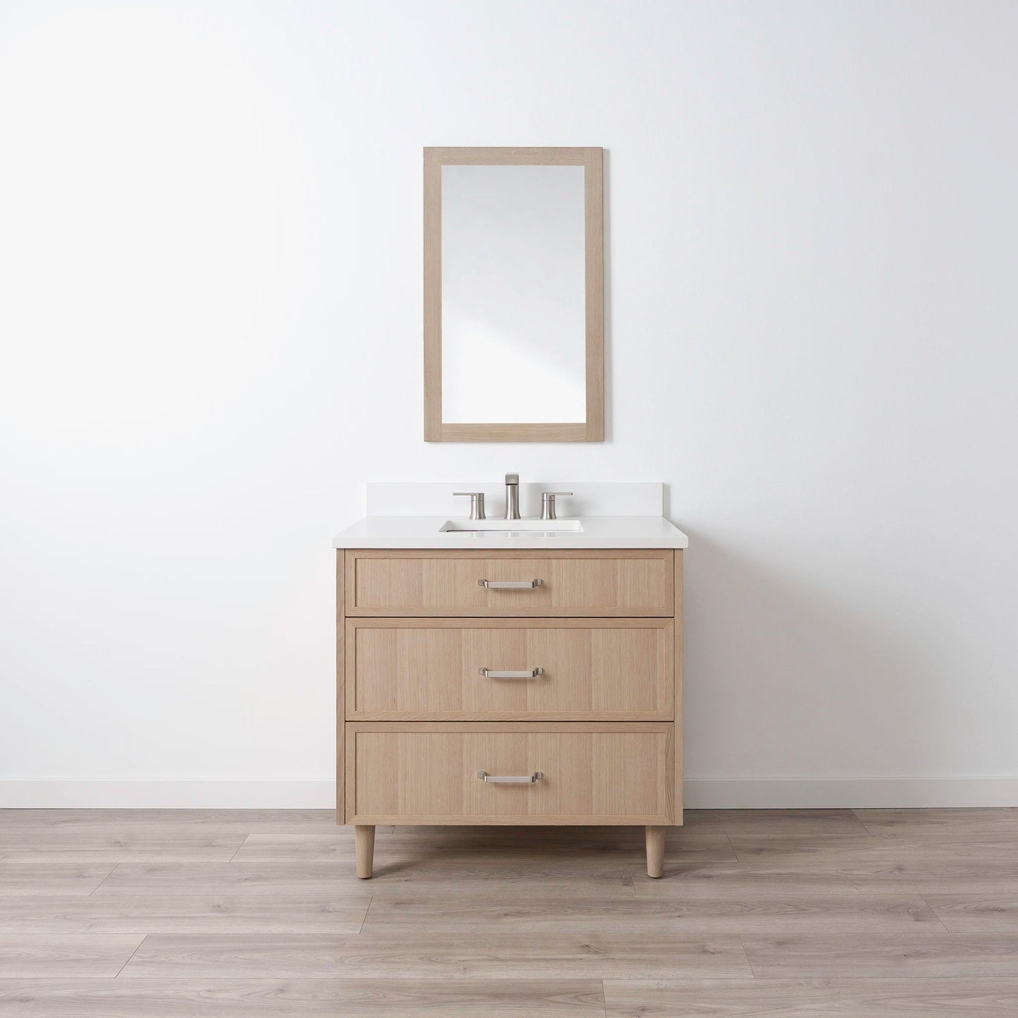 
                  
                    Cape Breton SLIM 36" White Oak Bathroom Vanity - All Drawers Teodor Bathroom Vanity United States
                  
                