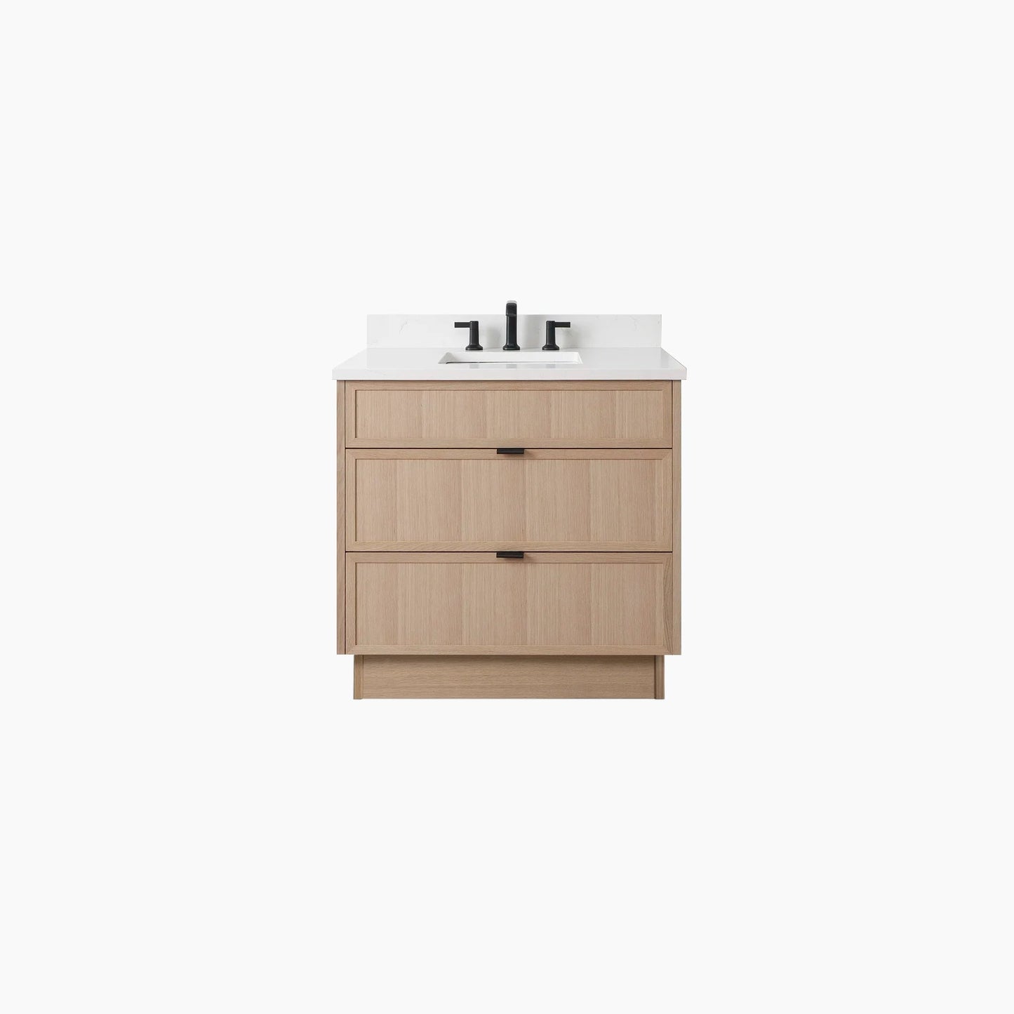 
                  
                    Cape Breton SLIM 36" White Oak Bathroom Vanity - All Drawers Teodor Bathroom Vanity United States
                  
                