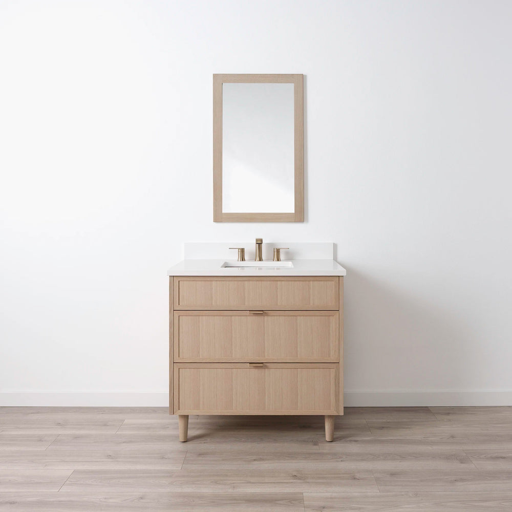 
                  
                    Cape Breton SLIM 36" White Oak Bathroom Vanity - All Drawers Teodor Bathroom Vanity United States
                  
                
