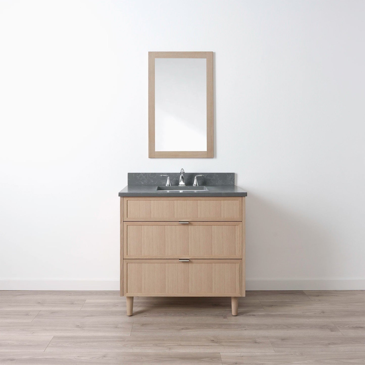 
                  
                    Cape Breton SLIM 36" White Oak Bathroom Vanity - All Drawers Teodor Bathroom Vanity United States
                  
                