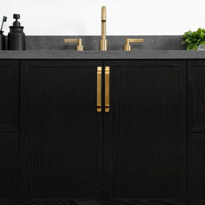 Cape Breton 48" Wall Mount Blackened Oak Bathroom Vanity - Teodor Vanities United States