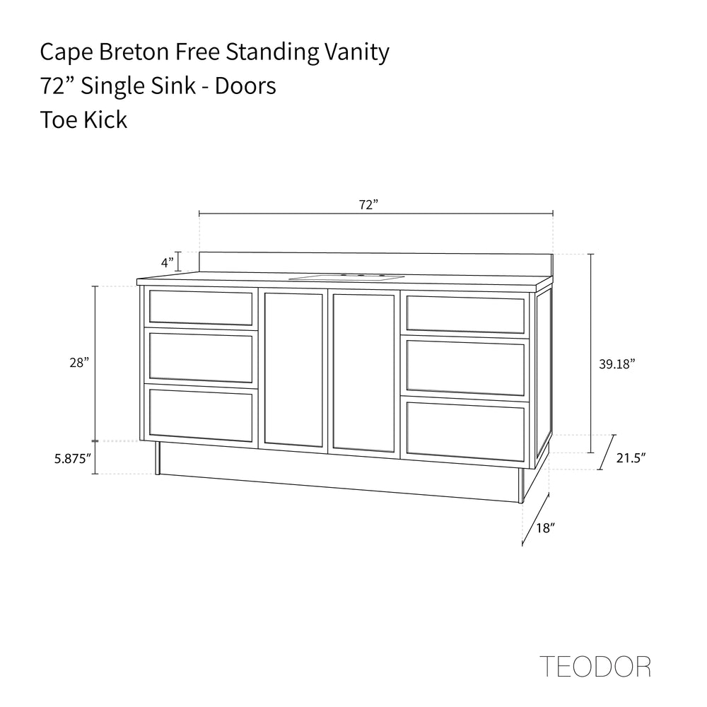 
                  
                    Cape Breton 72" White Oak Bathroom Vanity
                  
                