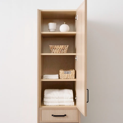 Cape Breton White Oak Linen Cabinet