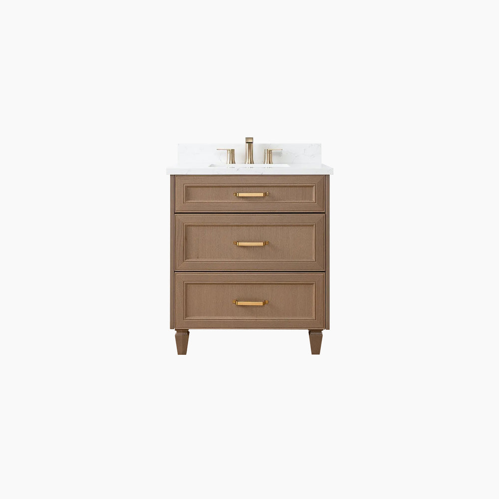 
                  
                    Davenport 30" Almond Coast Bathroom Vanity - All Drawers
                  
                