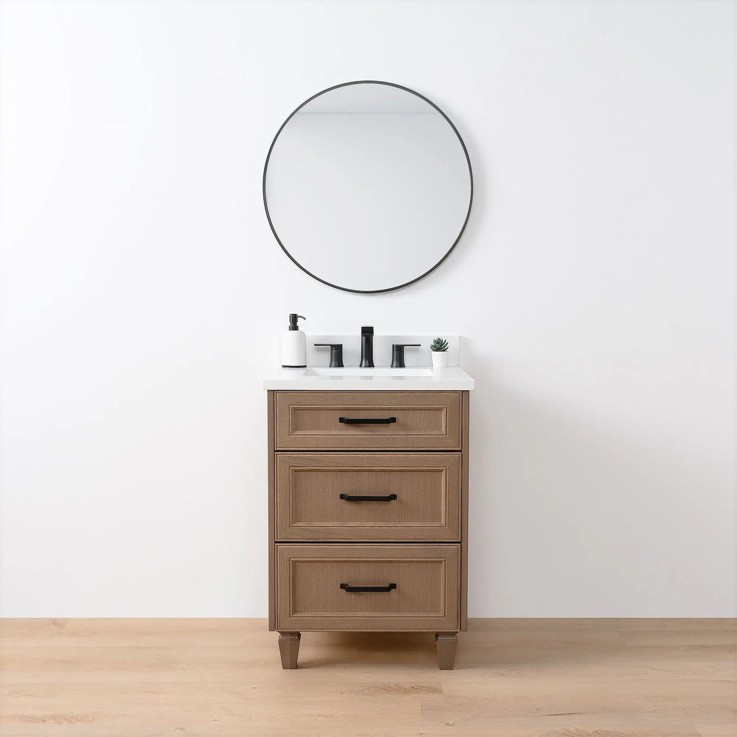 Davenport 24" Almond Coast Bathroom Vanity - Teodor Vanities United States