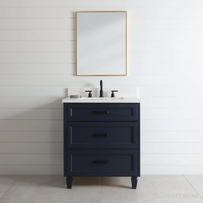 Davenport 30" Pacific Blue Bathroom Vanity - Teodor Vanities United States
