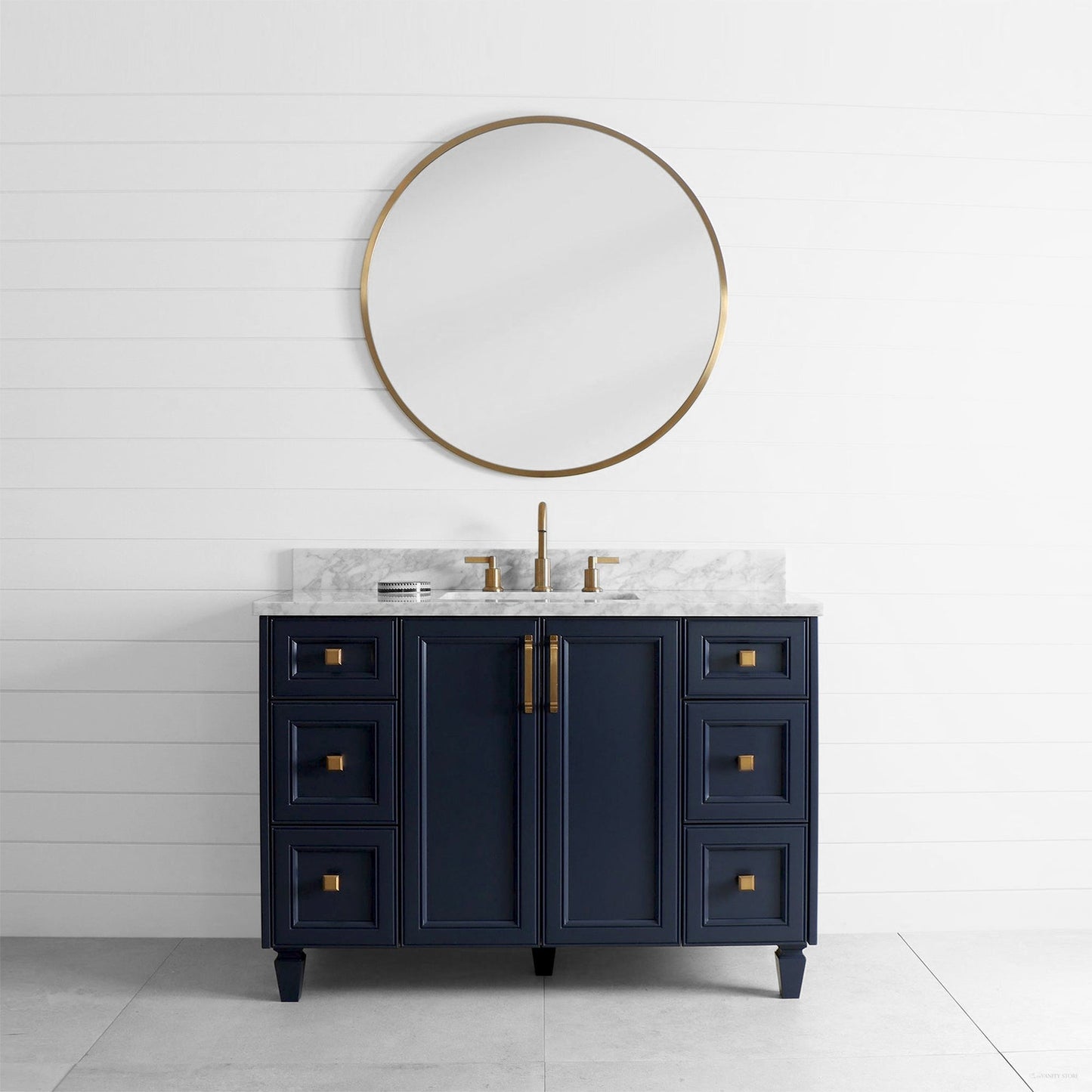 Davenport 48" Pacific Blue Bathroom Vanity - Teodor Vanities United States