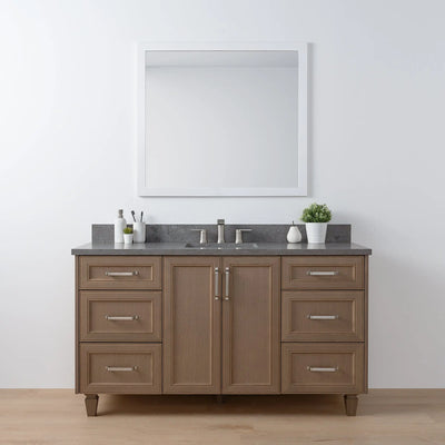 Davenport 60" Almond Coast Bathroom Vanity - Teodor Vanities United States