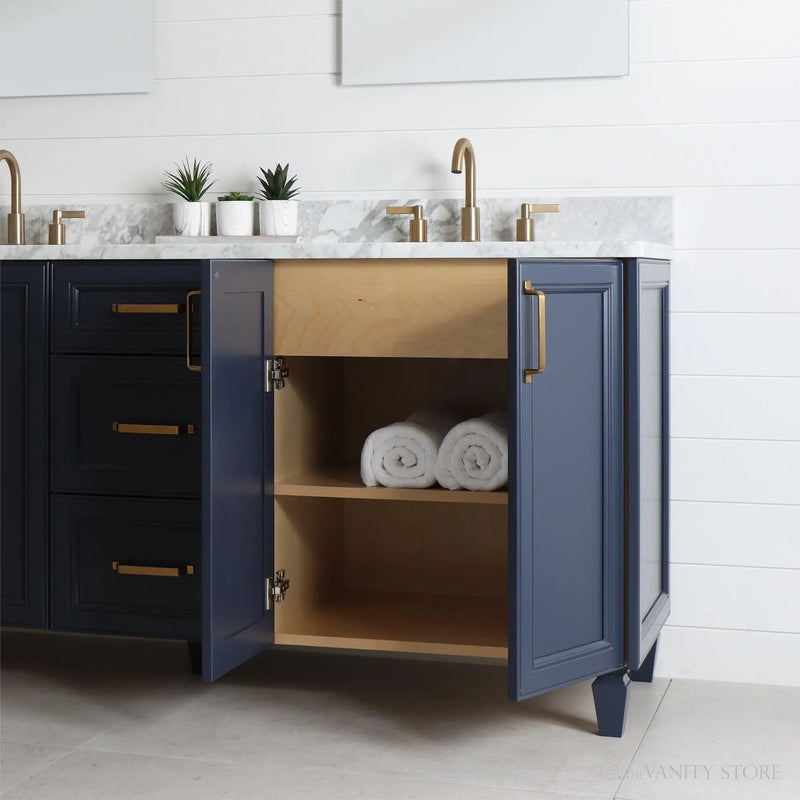 Davenport 72" Pacific Blue Bathroom Vanity, Double Sink - Teodor Vanities United States