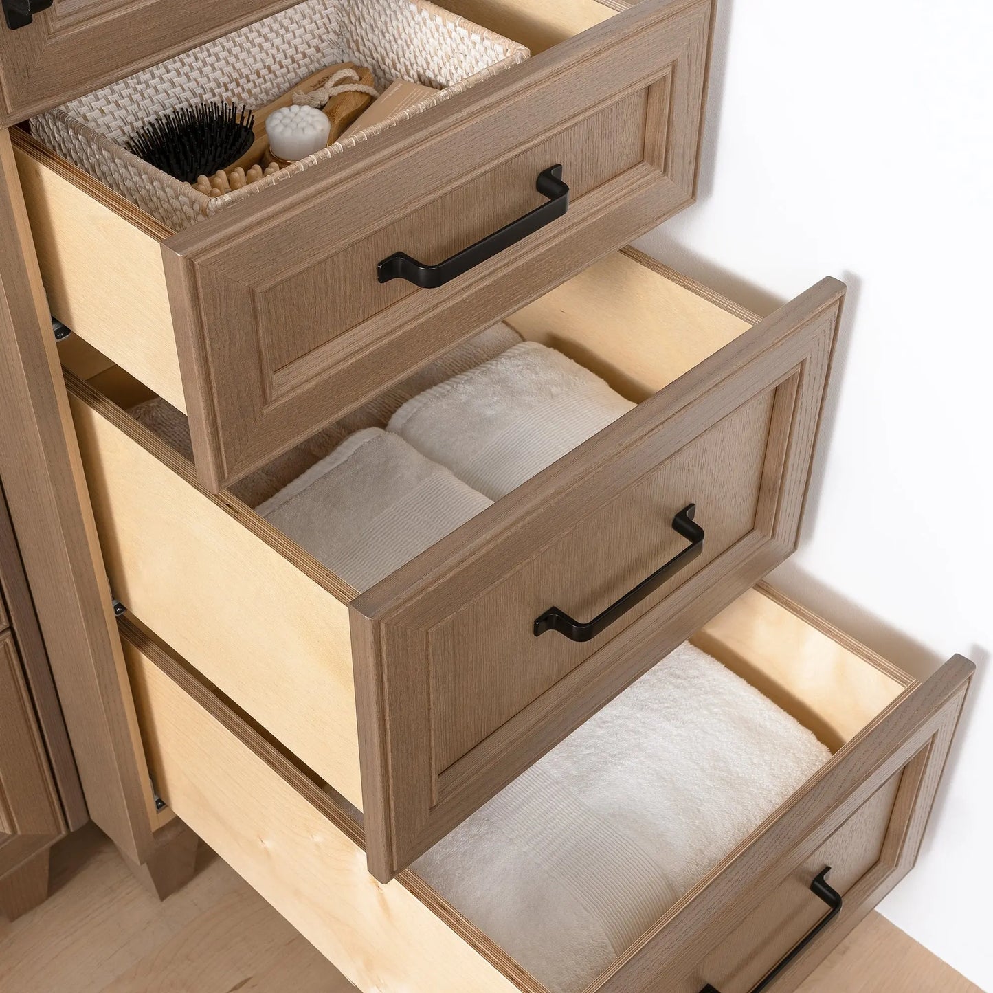 Davenport Almond Coast Linen Cabinet