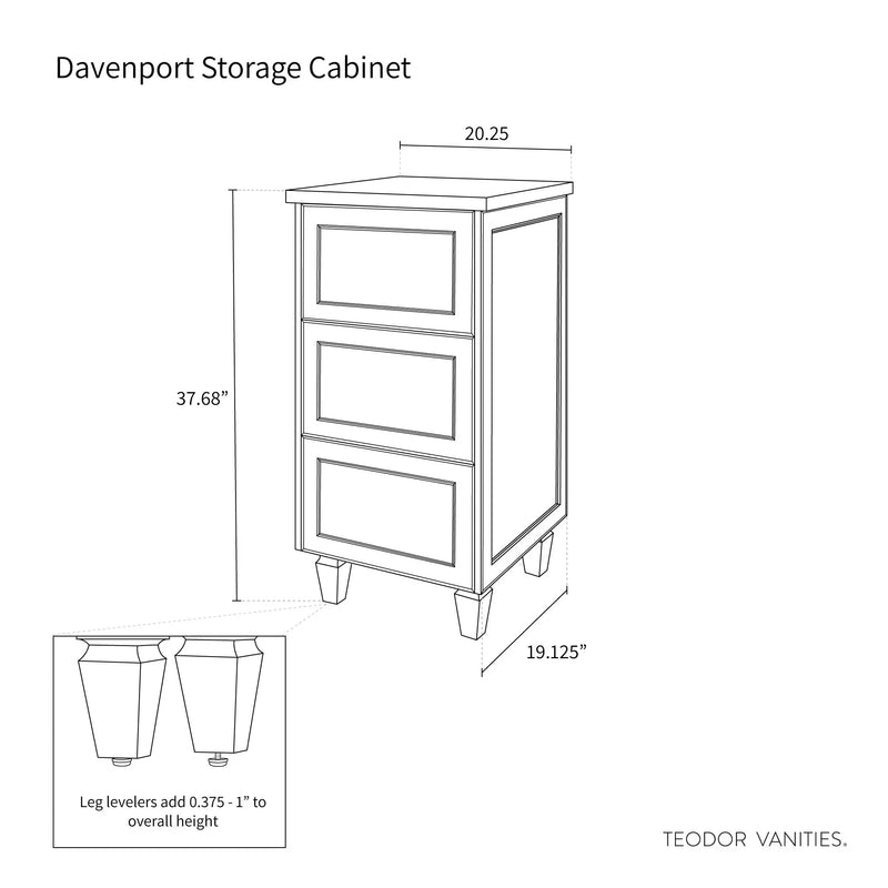 Davenport Almond Coast Storage Cabinet