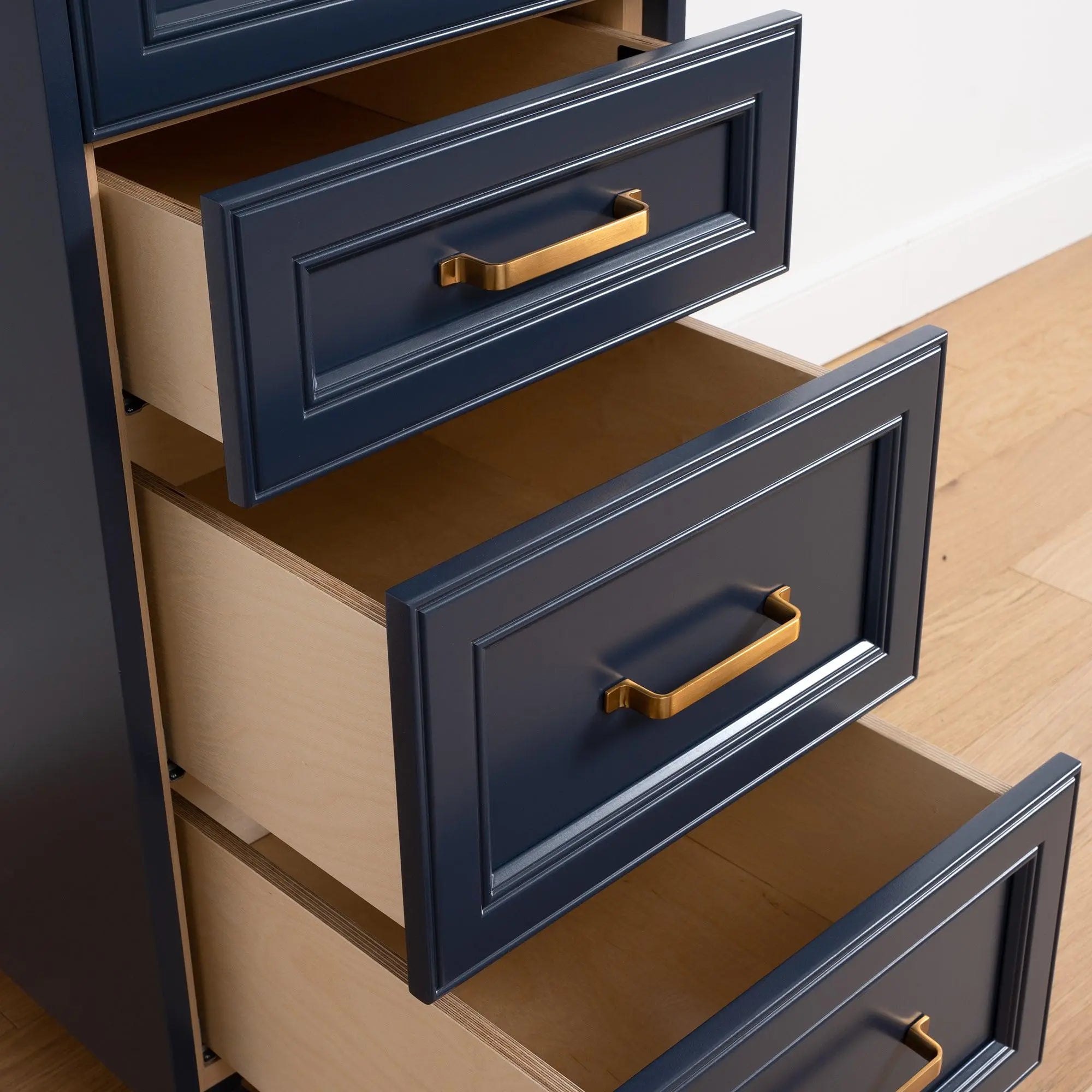 Davenport Pacific Blue Linen Cabinet - Teodor Vanities United States