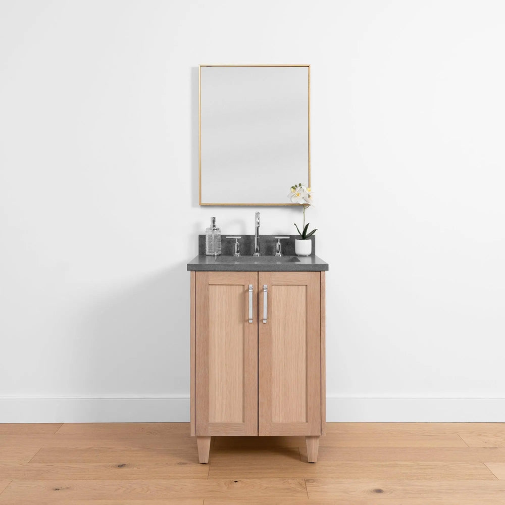 
                  
                    Bridgeport 24" White Oak Bathroom Vanity w/ Doors - Teodor Vanities United States
                  
                