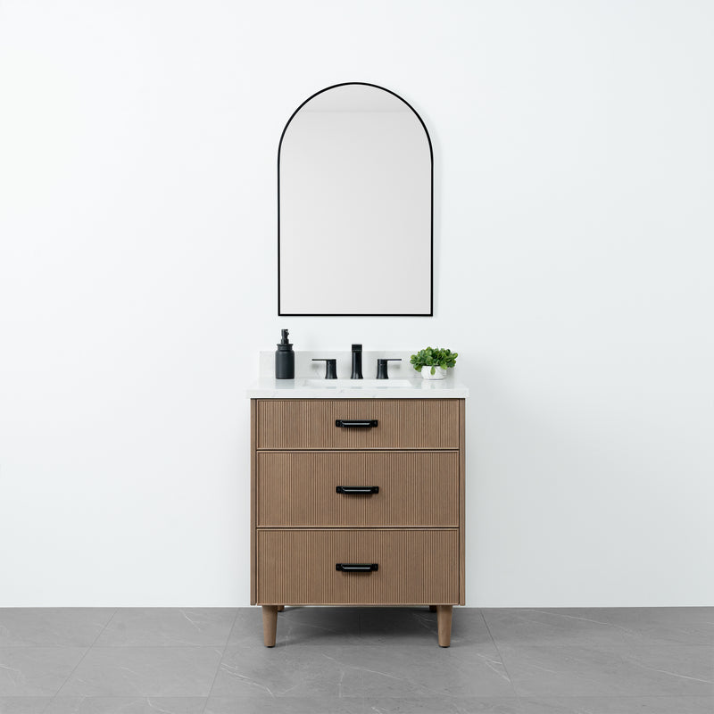 Malibu 30" Almond Coast Bathroom Vanity - Teodor Vanities United States