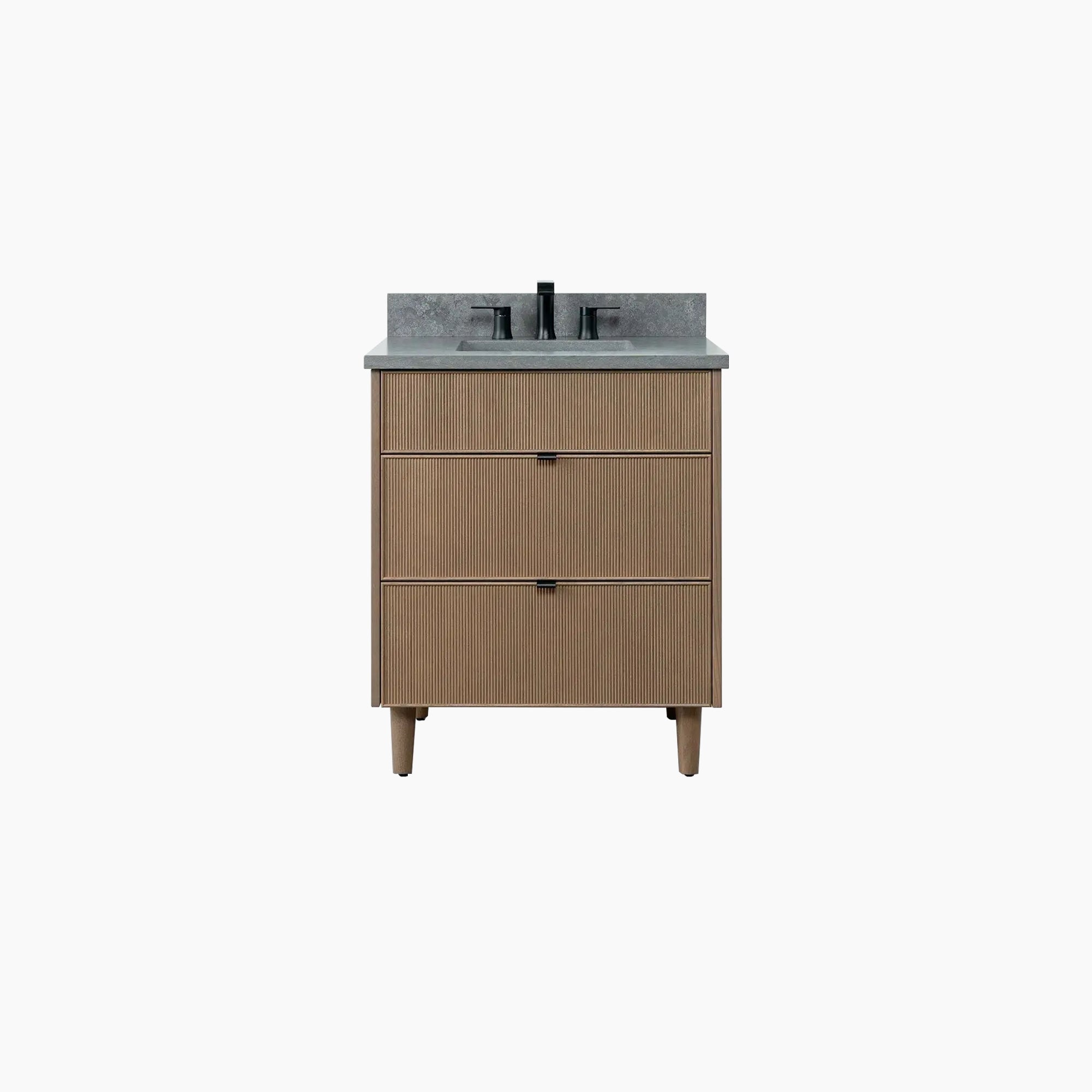 Malibu SLIM 30" Almond Coast Bathroom Vanity - All Drawers Teodor Bathroom Vanity United States