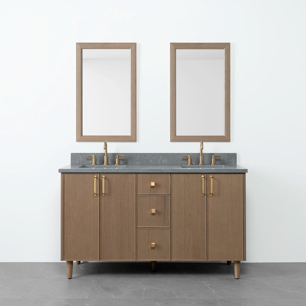 
                  
                    Malibu 60" Almond Coast Bathroom Vanity, Double Sink - Teodor Vanities United States
                  
                