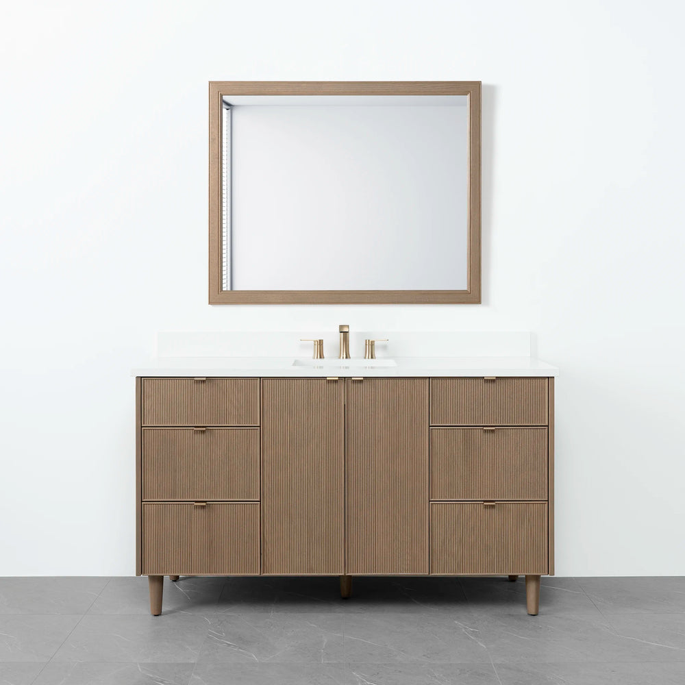 
                  
                    Malibu 60" Almond Coast Bathroom Vanity - Teodor Vanities United States
                  
                