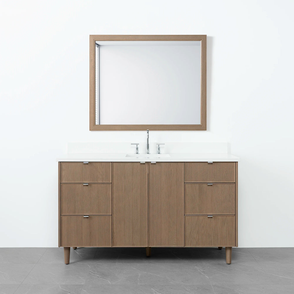 
                  
                    Malibu 60" Almond Coast Bathroom Vanity - Teodor Vanities United States
                  
                