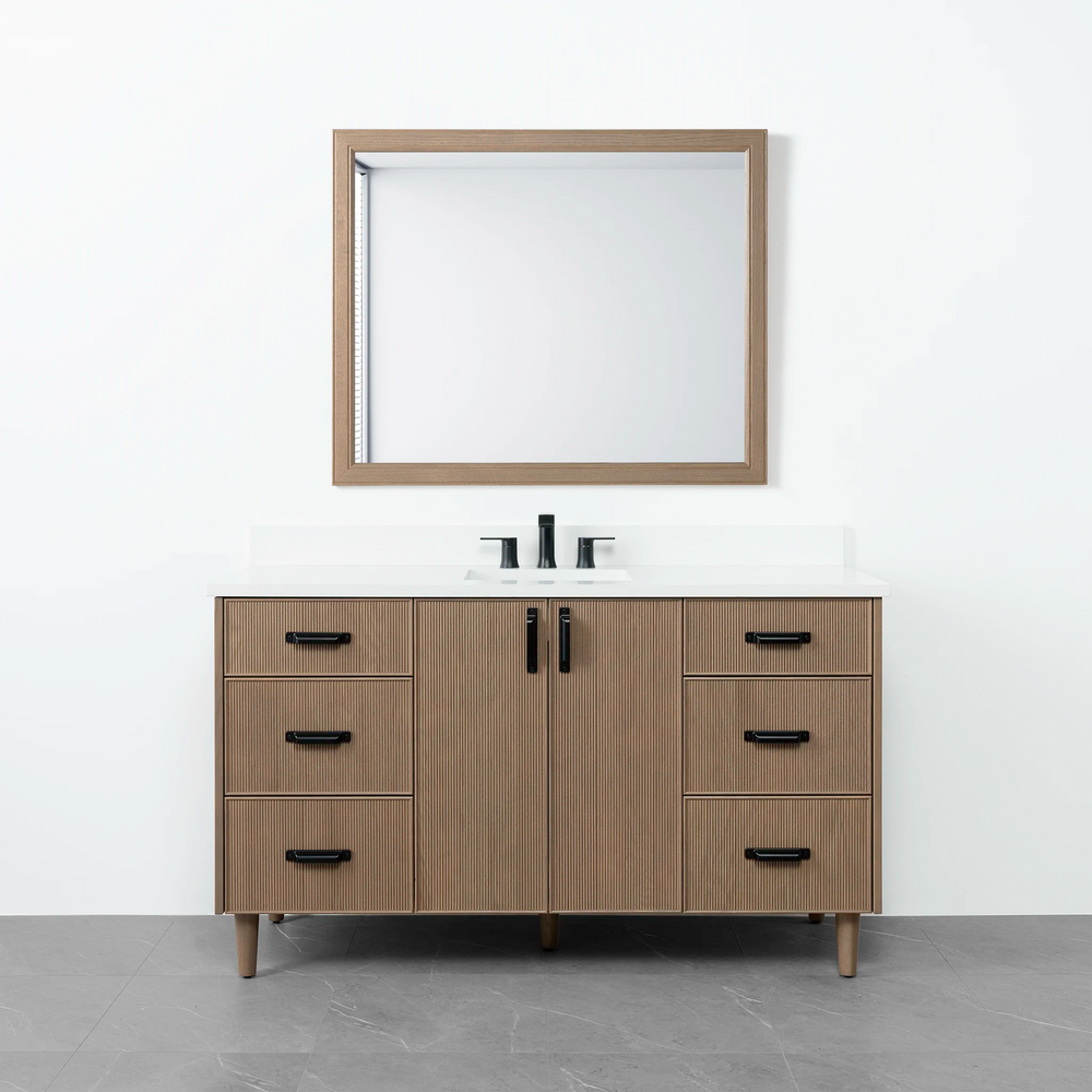 
                  
                    Malibu 60" Almond Coast Bathroom Vanity - Teodor Vanities United States
                  
                