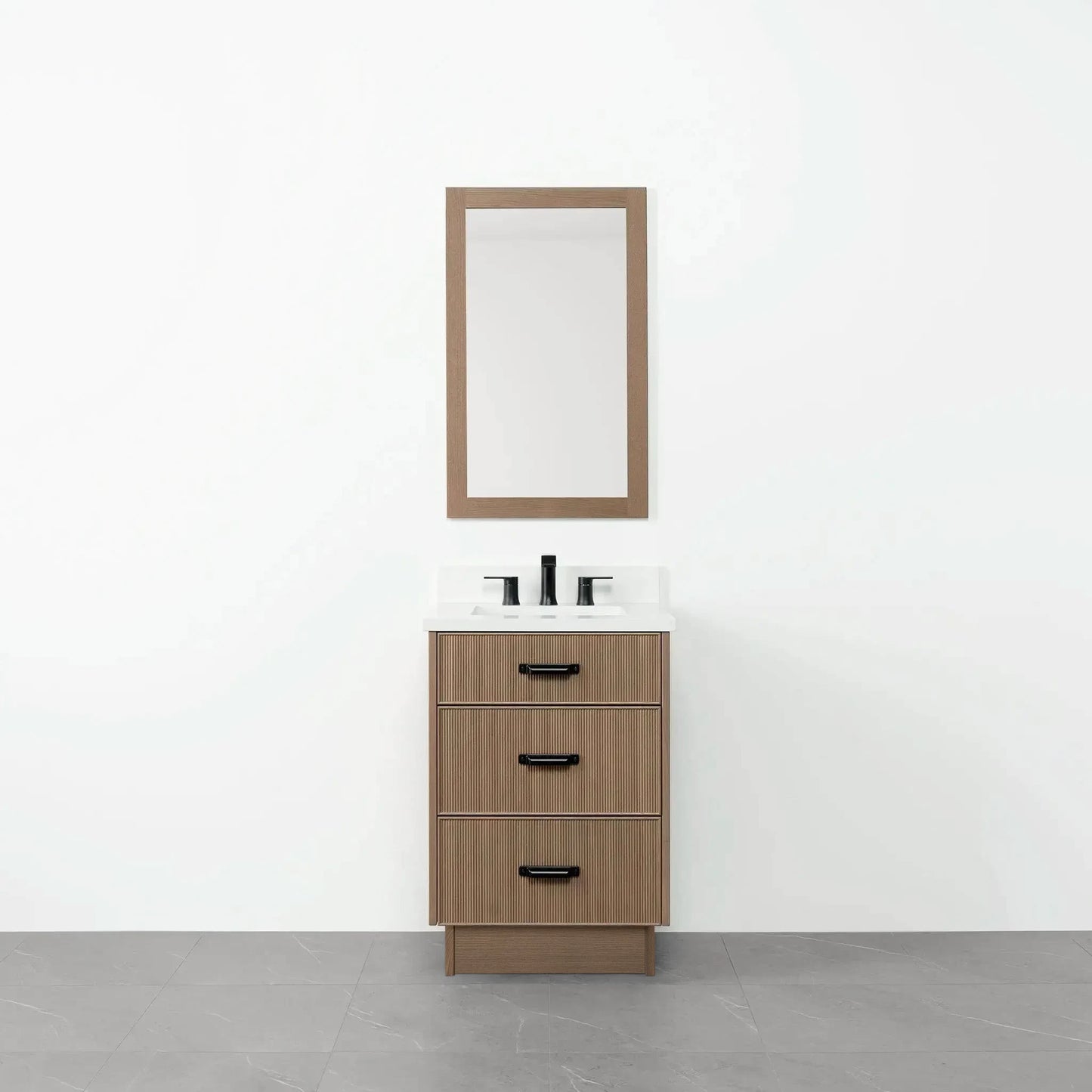 
                  
                    Malibu SLIM 24" Almond Coast Bathroom Vanity - All Drawers
                  
                