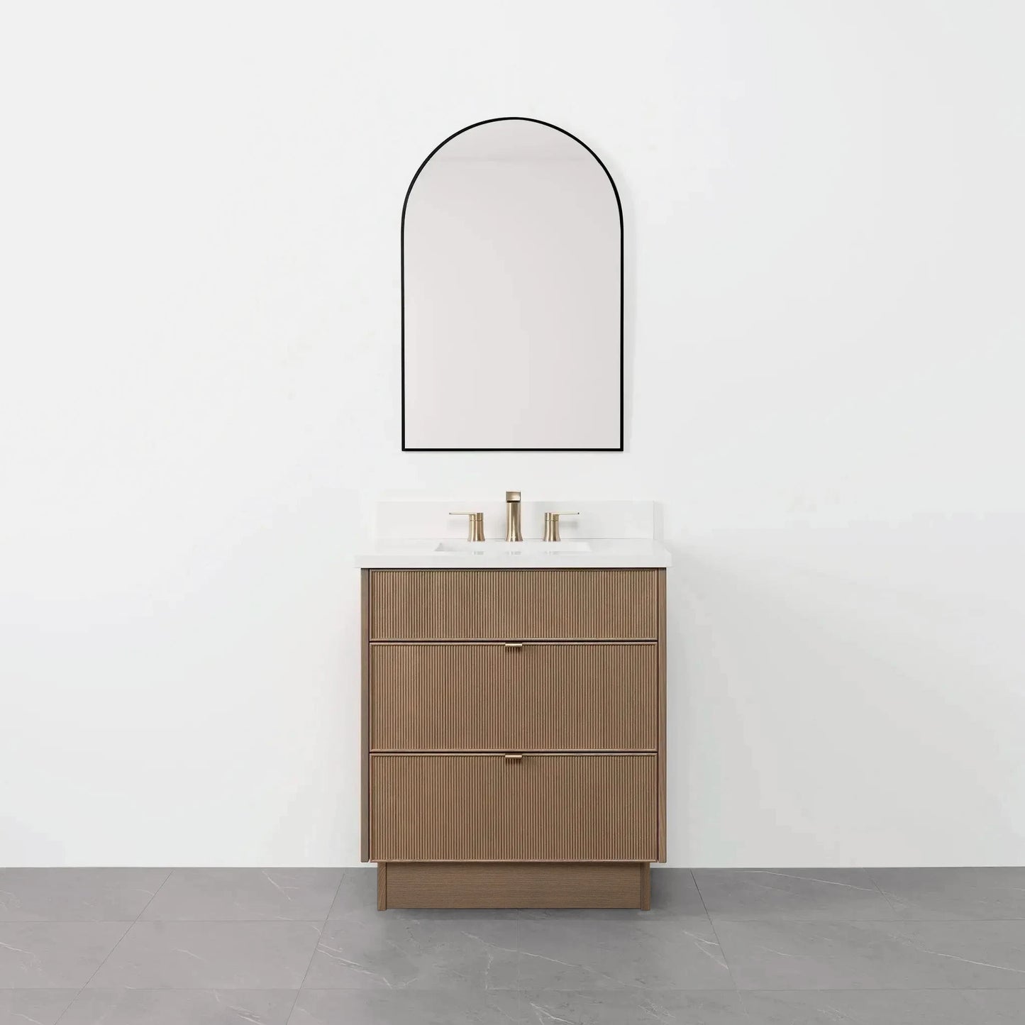 
                  
                    Malibu SLIM 30" Almond Coast Bathroom Vanity - All Drawers
                  
                