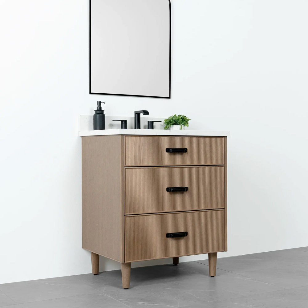 
                  
                    Malibu 30" Almond Coast Bathroom Vanity - Teodor Vanities United States
                  
                