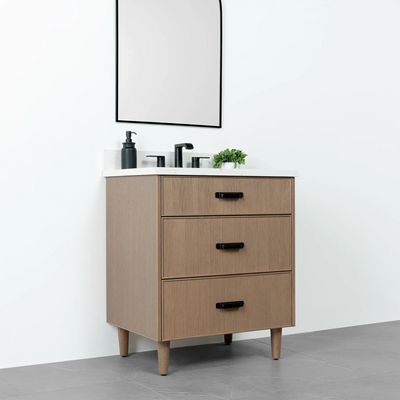 Malibu 30" Almond Coast Bathroom Vanity - Teodor Vanities United States