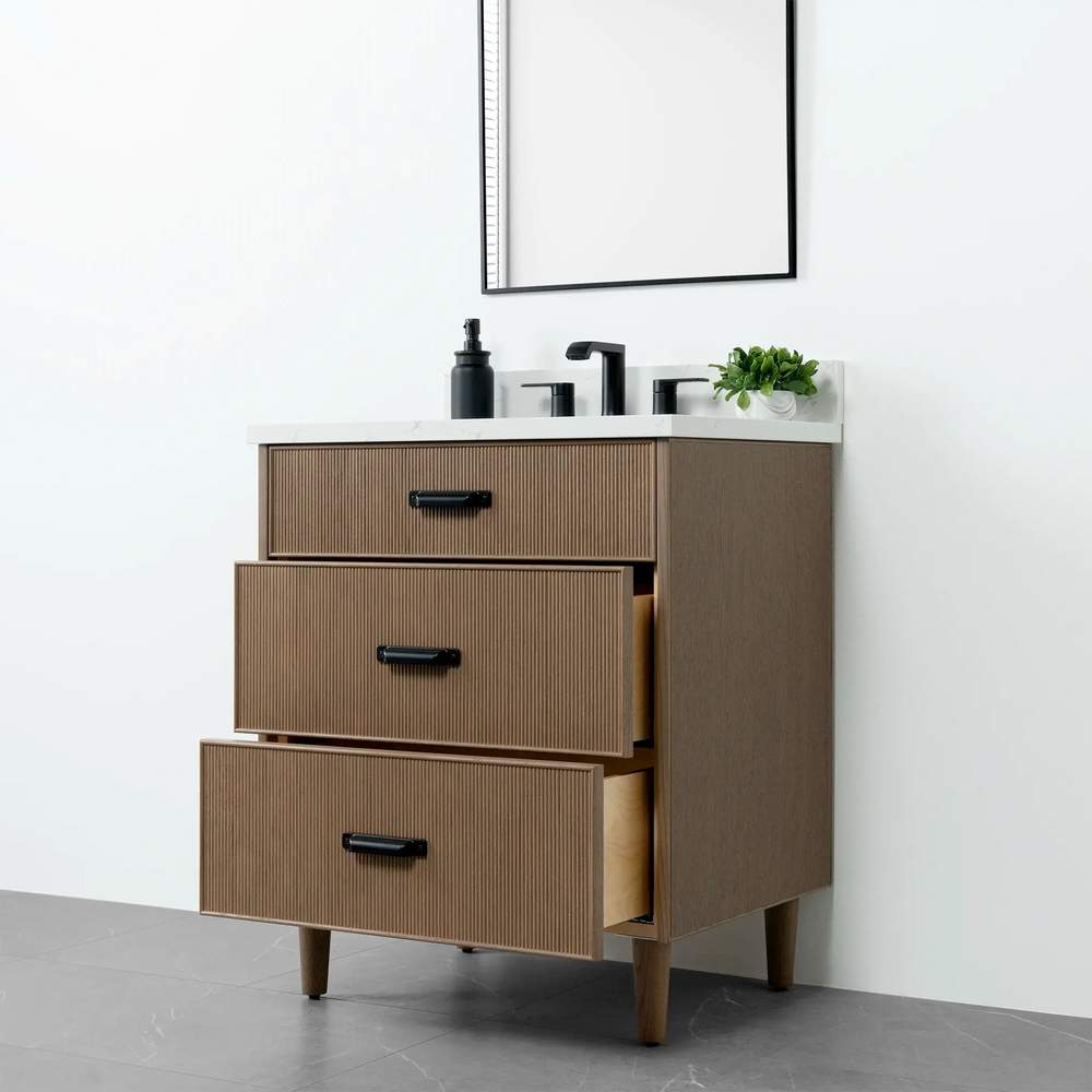 
                  
                    Malibu 30" Almond Coast Bathroom Vanity - Teodor Vanities United States
                  
                