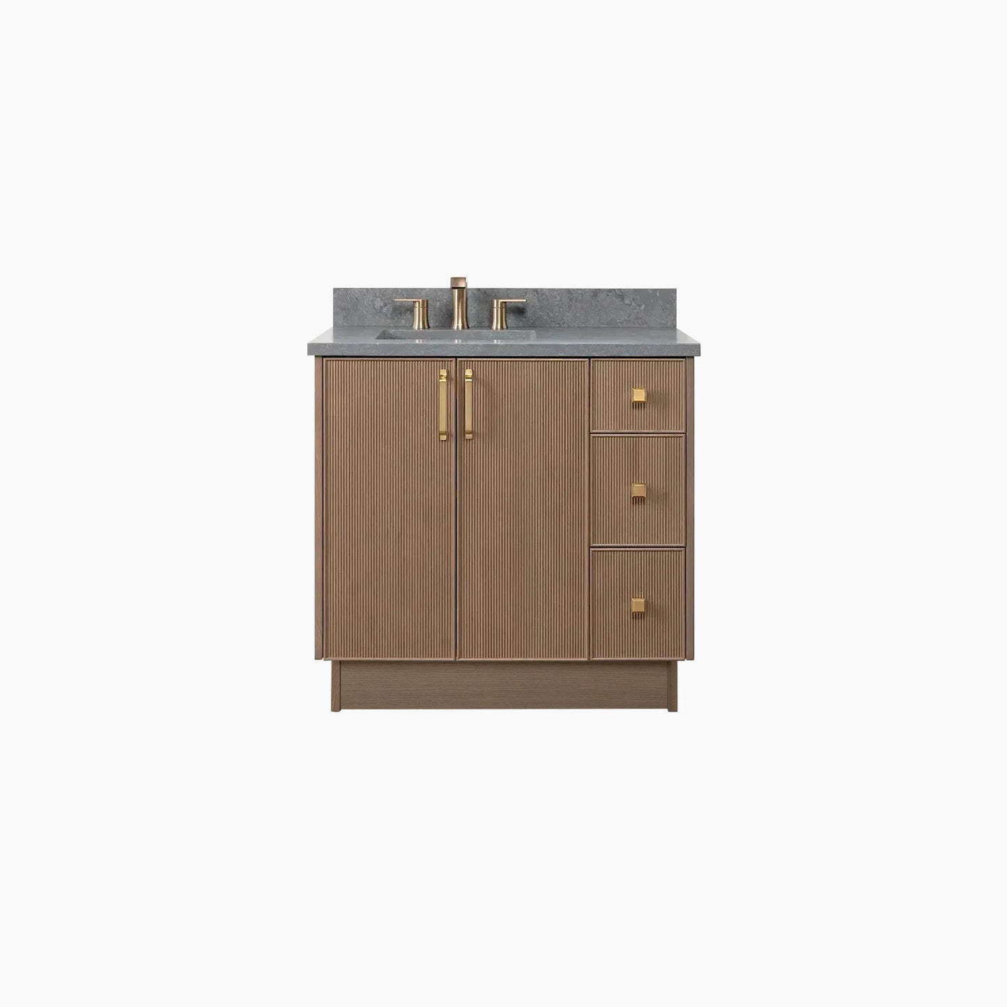 
                  
                    Malibu 36" Almond Coast Bathroom Vanity, Left Sink
                  
                