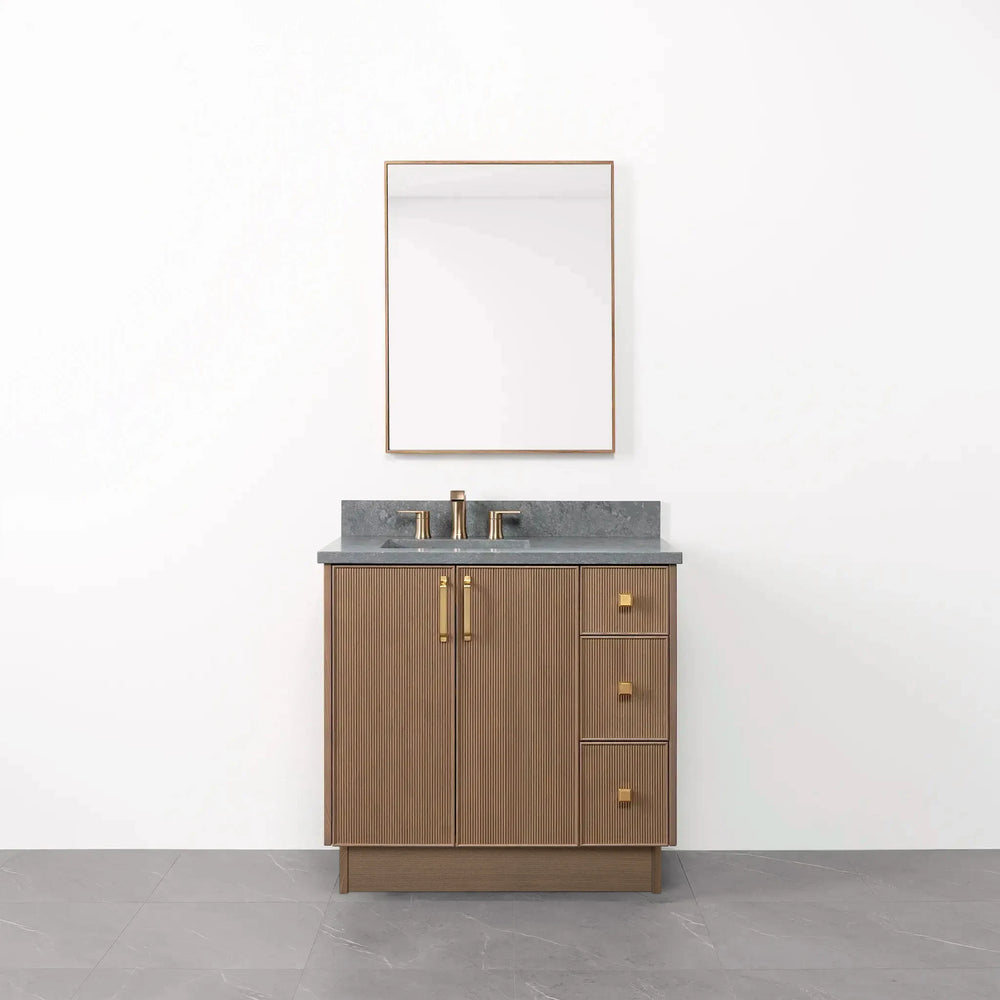 
                  
                    Malibu 36" Almond Coast Bathroom Vanity, Left Sink
                  
                