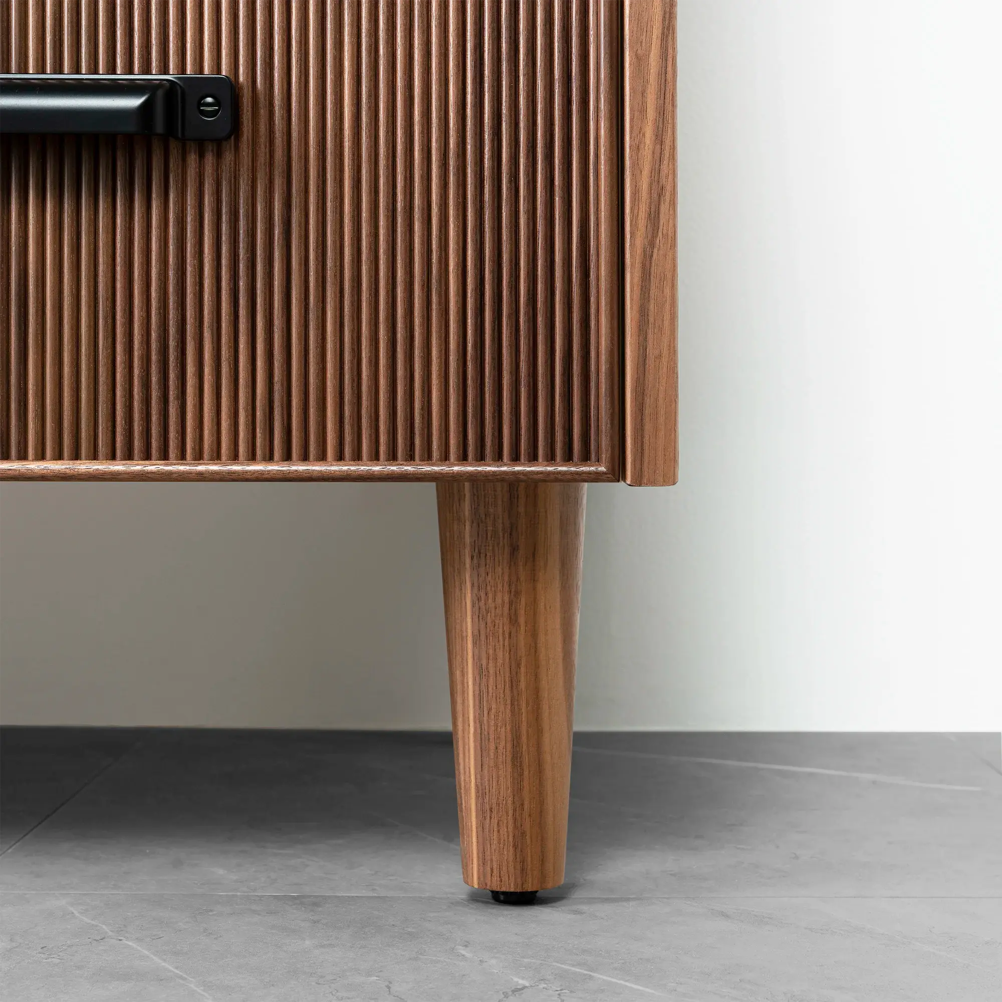 Malibu 36" American Black Walnut Bathroom Vanity, Left Sink - Teodor Vanities United States