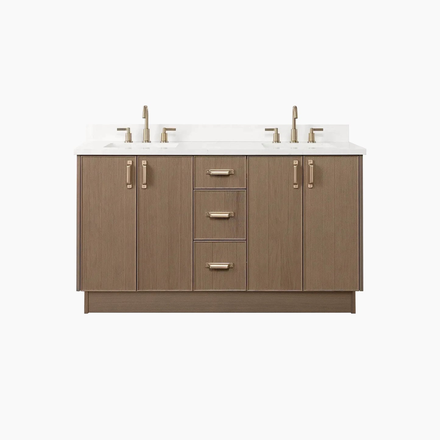 
                  
                    Malibu 60" Almond Coast Bathroom Vanity, Double Sink
                  
                