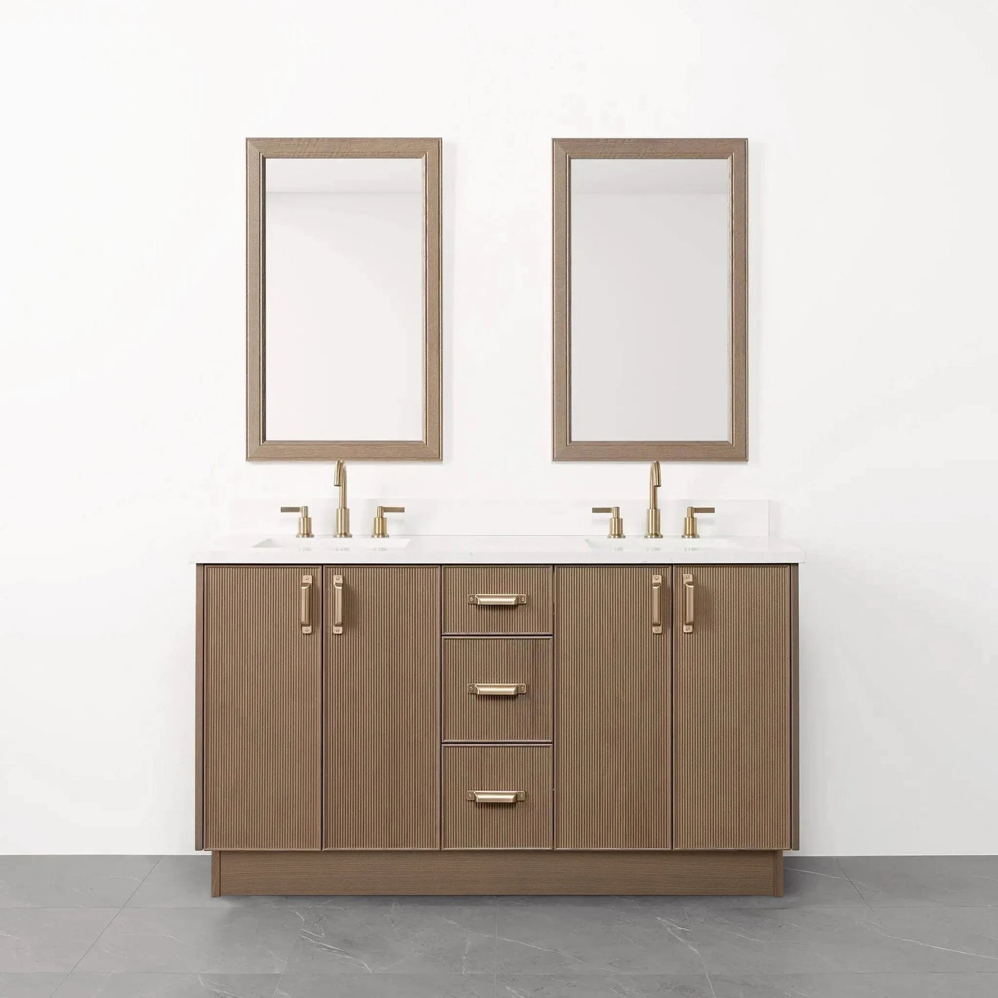 
                  
                    Malibu 60" Almond Coast Bathroom Vanity, Double Sink
                  
                
