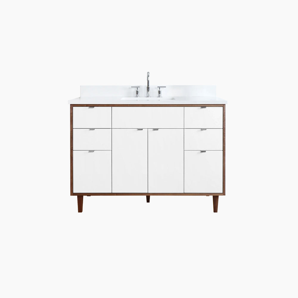 
                  
                    Sidney 48" Gloss White Bathroom Vanity
                  
                