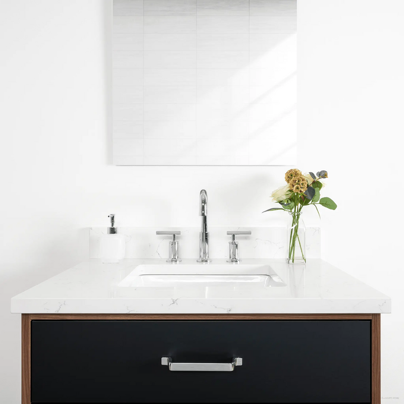 Sidney 30" Matte Black Bathroom Vanity