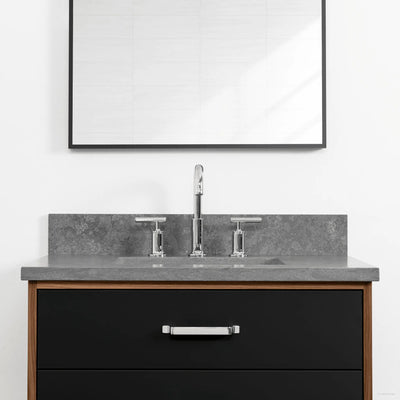 Sidney 30" Matte Black Bathroom Vanity