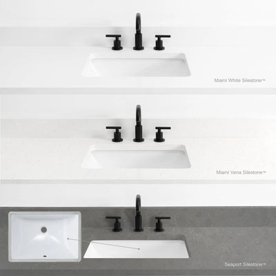 Sidney 36" Matte Black Bathroom Vanity, Right Sink