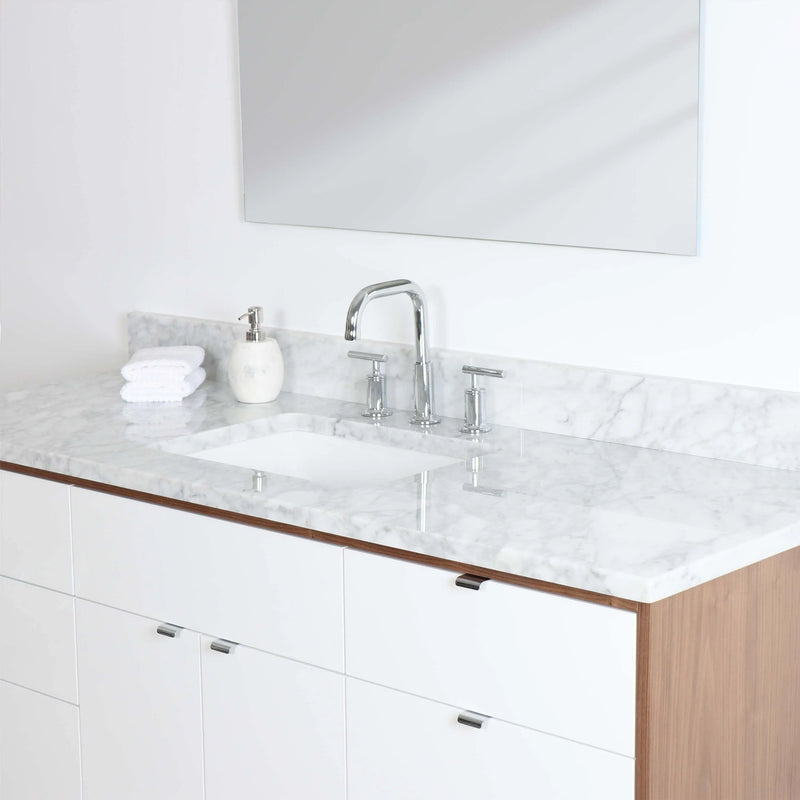 Sidney 60" Gloss White Bathroom Vanity