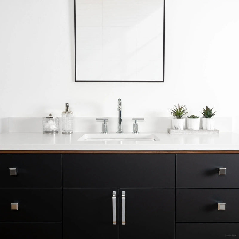 Sidney 60" Matte Black Bathroom Vanity