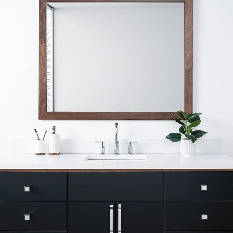 Sidney SLIM 60" Matte Black Bathroom Vanity