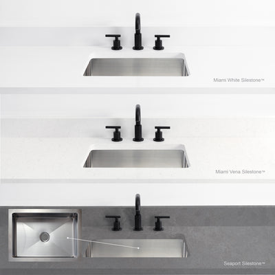 Austin 36", Teodor® Modern Gloss White Vanity, Right Sink